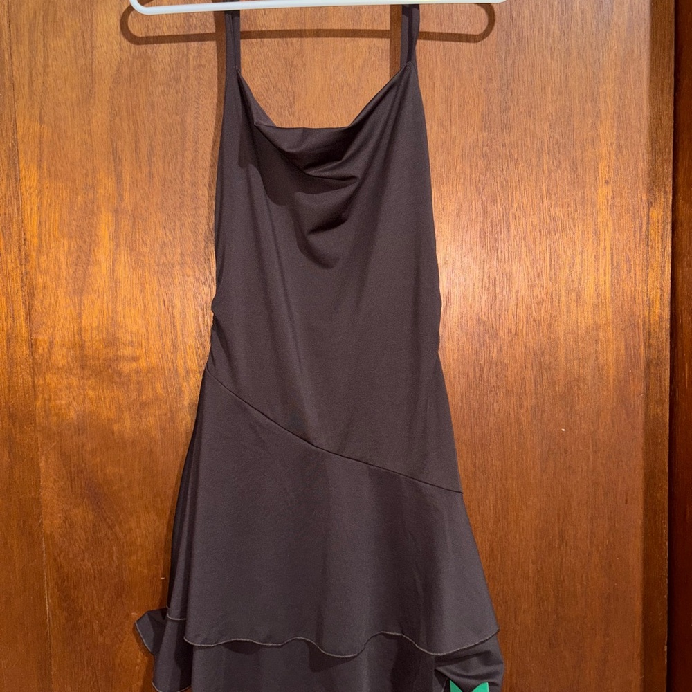 SHEIN EZWEAR Brown Backless sports Dress